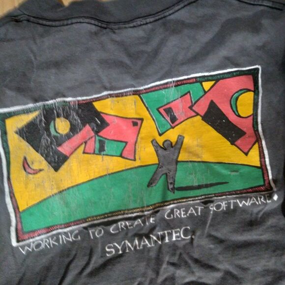 Vintage Symantec Great Software Graphic T-Shirt - Picture 3 of 12